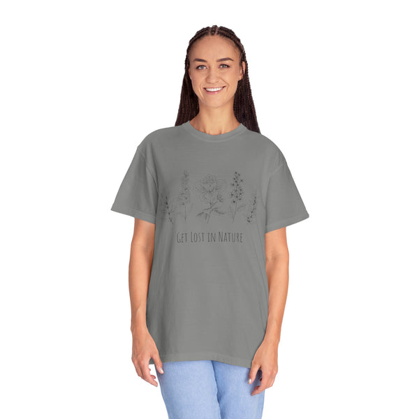 Get Lost in Nature Vintage Cotton Tshirt - 100% Cotton