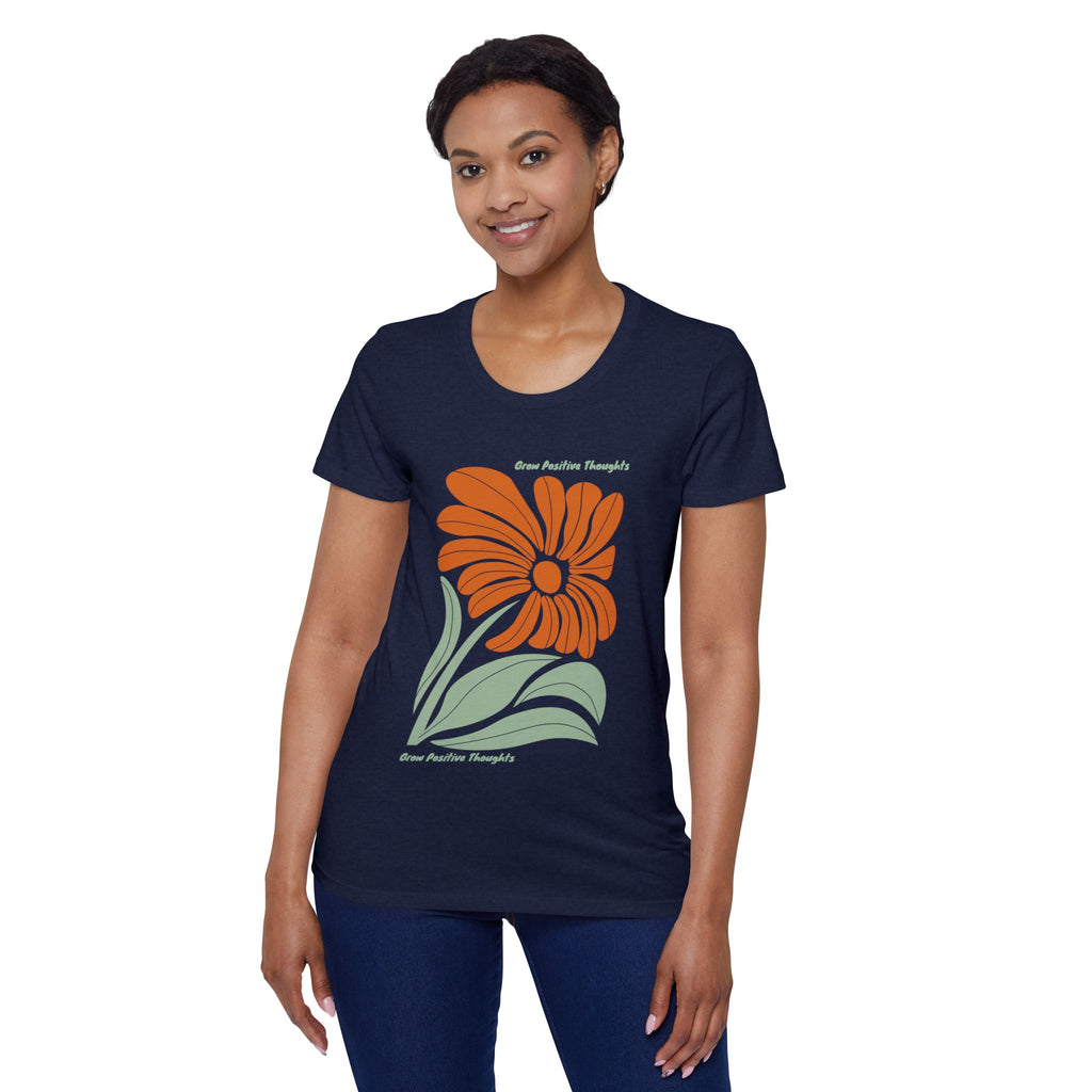 Grow Postitive Thoughts Womens Organic TShirt