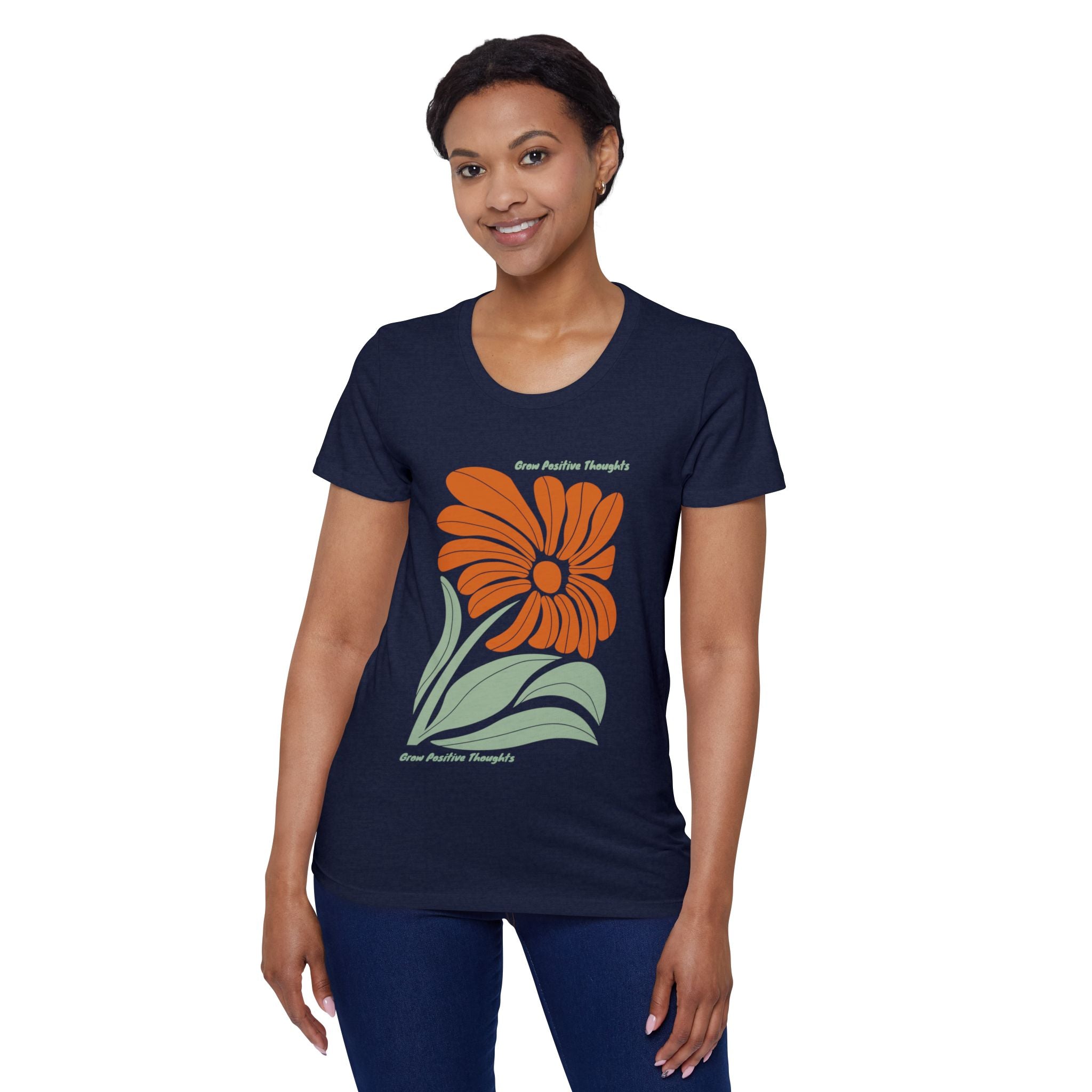 Grow Postitive Thoughts Womens Organic TShirt
