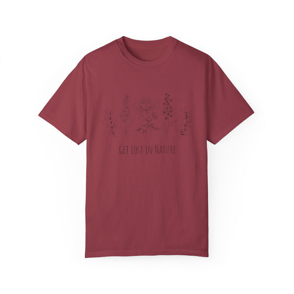 Get Lost in Nature Vintage Cotton Tshirt - 100% Cotton