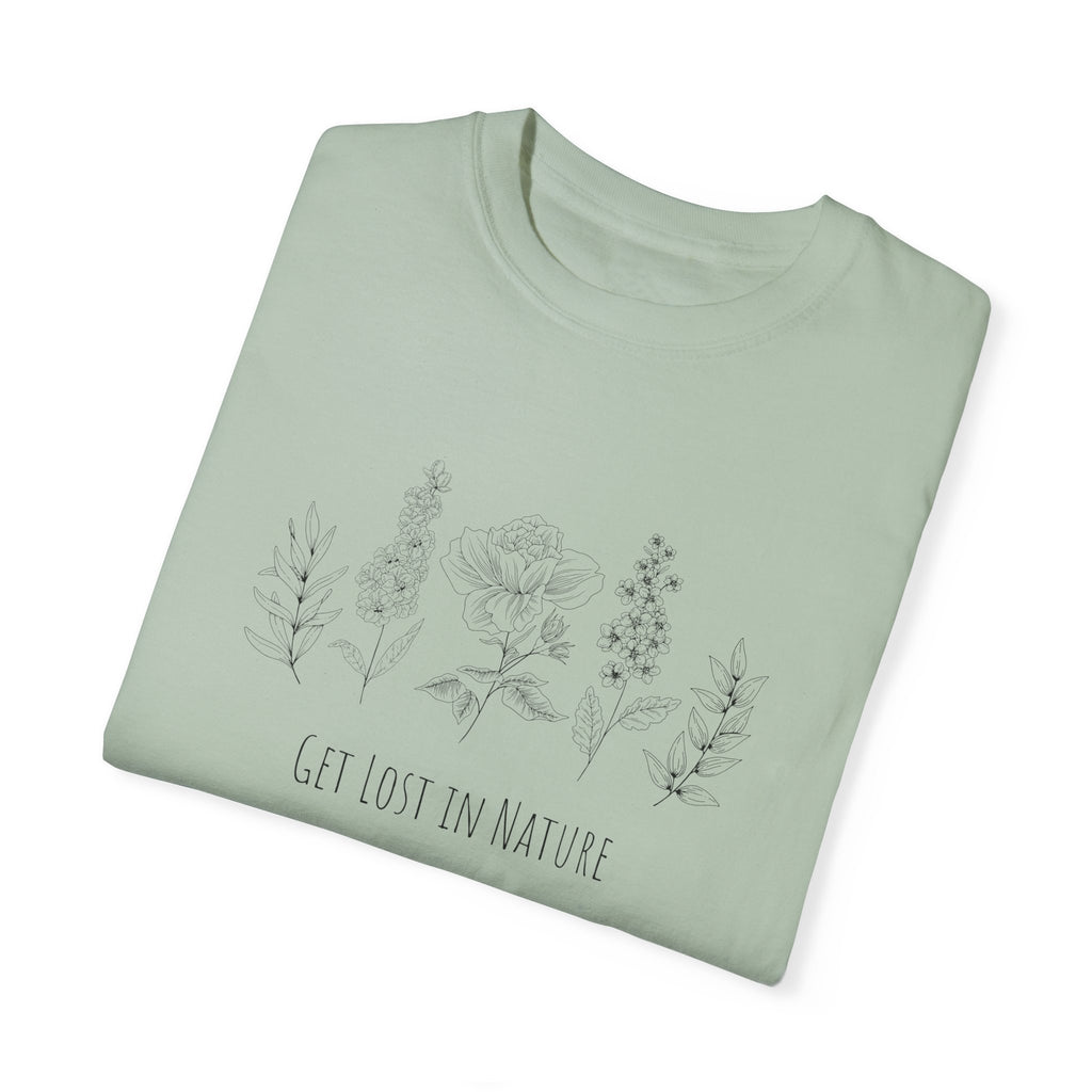 Get Lost in Nature Vintage Cotton Tshirt - 100% Cotton
