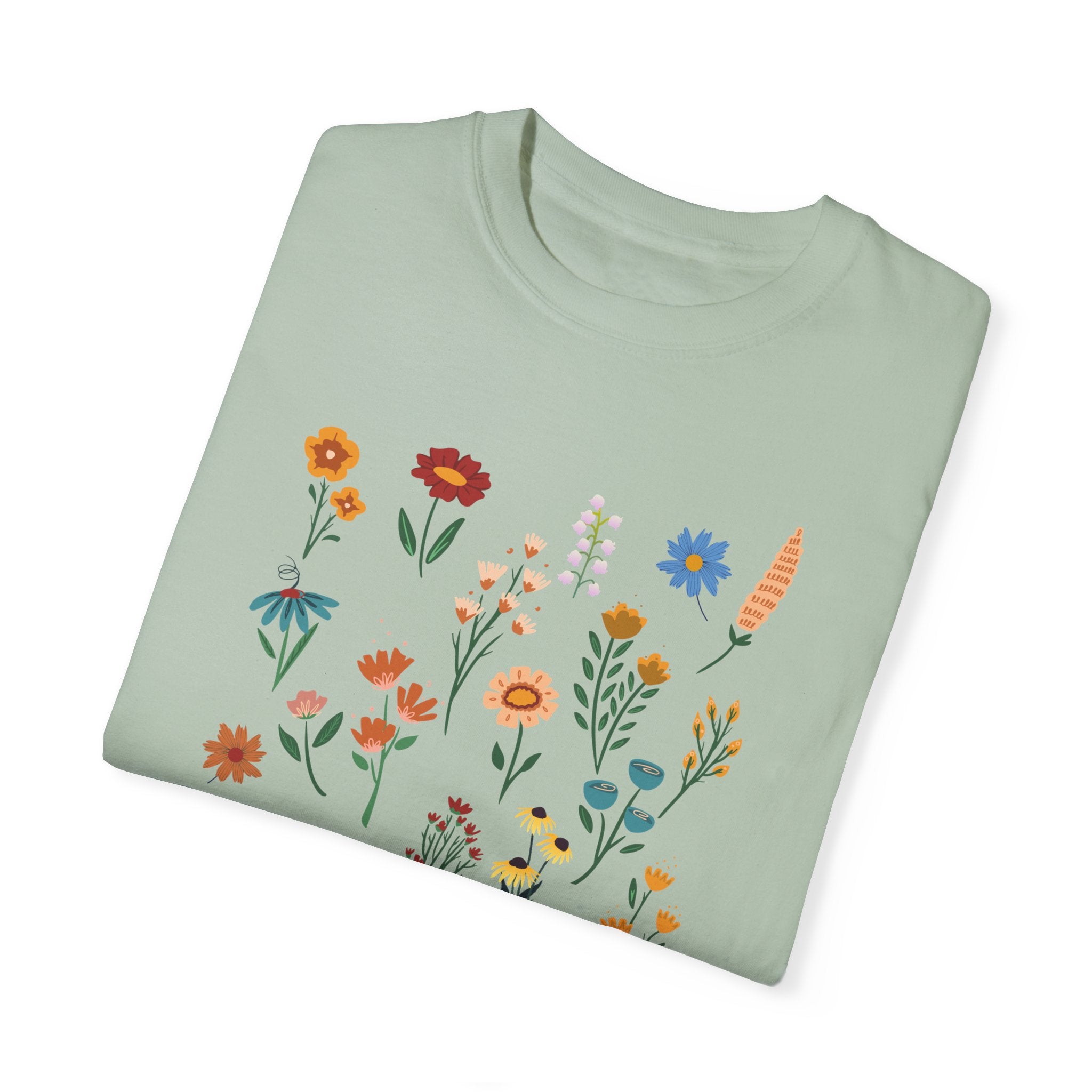Wildflower Vintage Cotton Tshirt - 100% Cotton