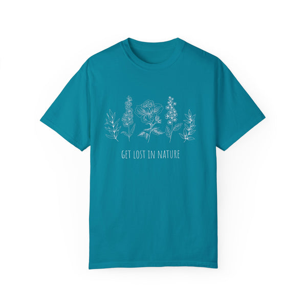 Get Lost in Nature Vintage Cotton Tshirt - 100% Cotton