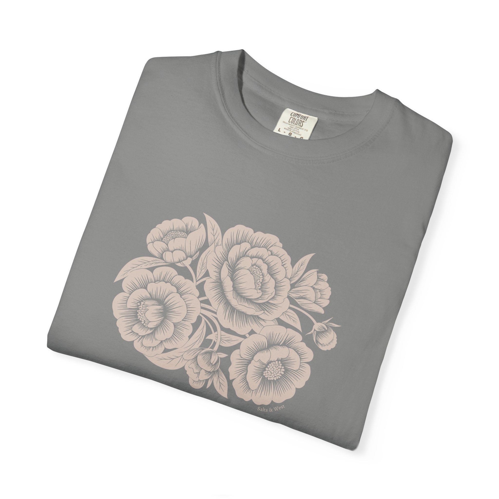 Peonies TShirt - 100% Cotton Unisex