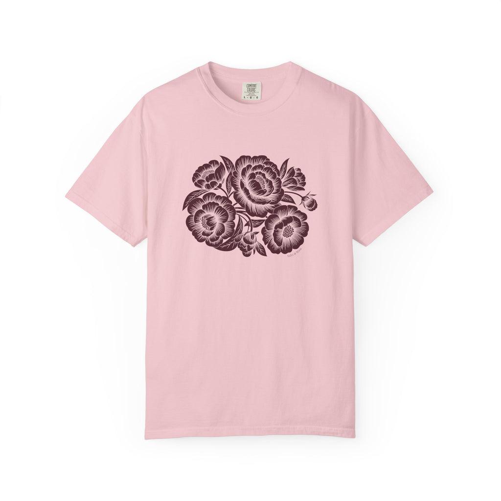 Peonies TShirt - 100% Cotton Unisex