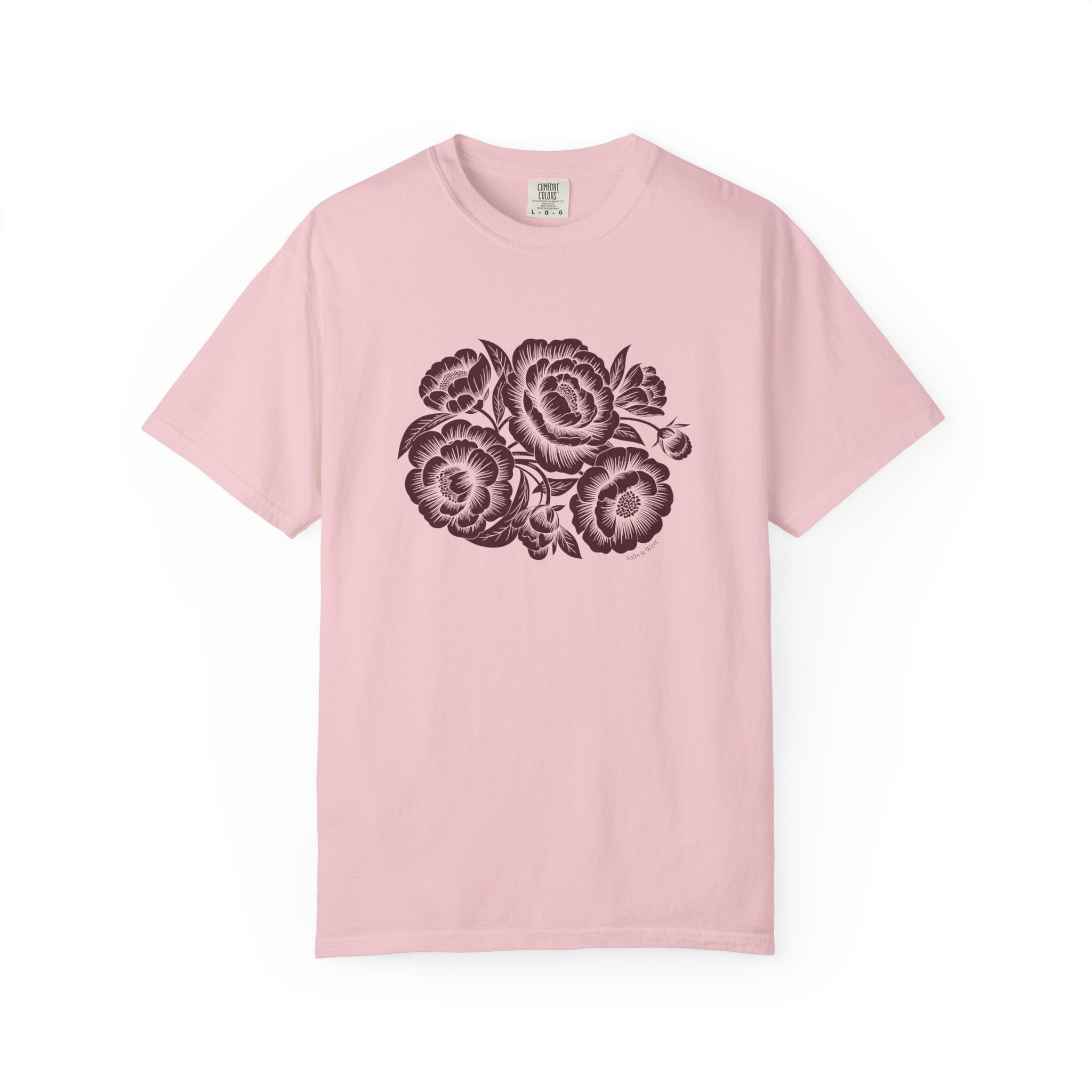 Peonies TShirt - 100% Cotton Unisex