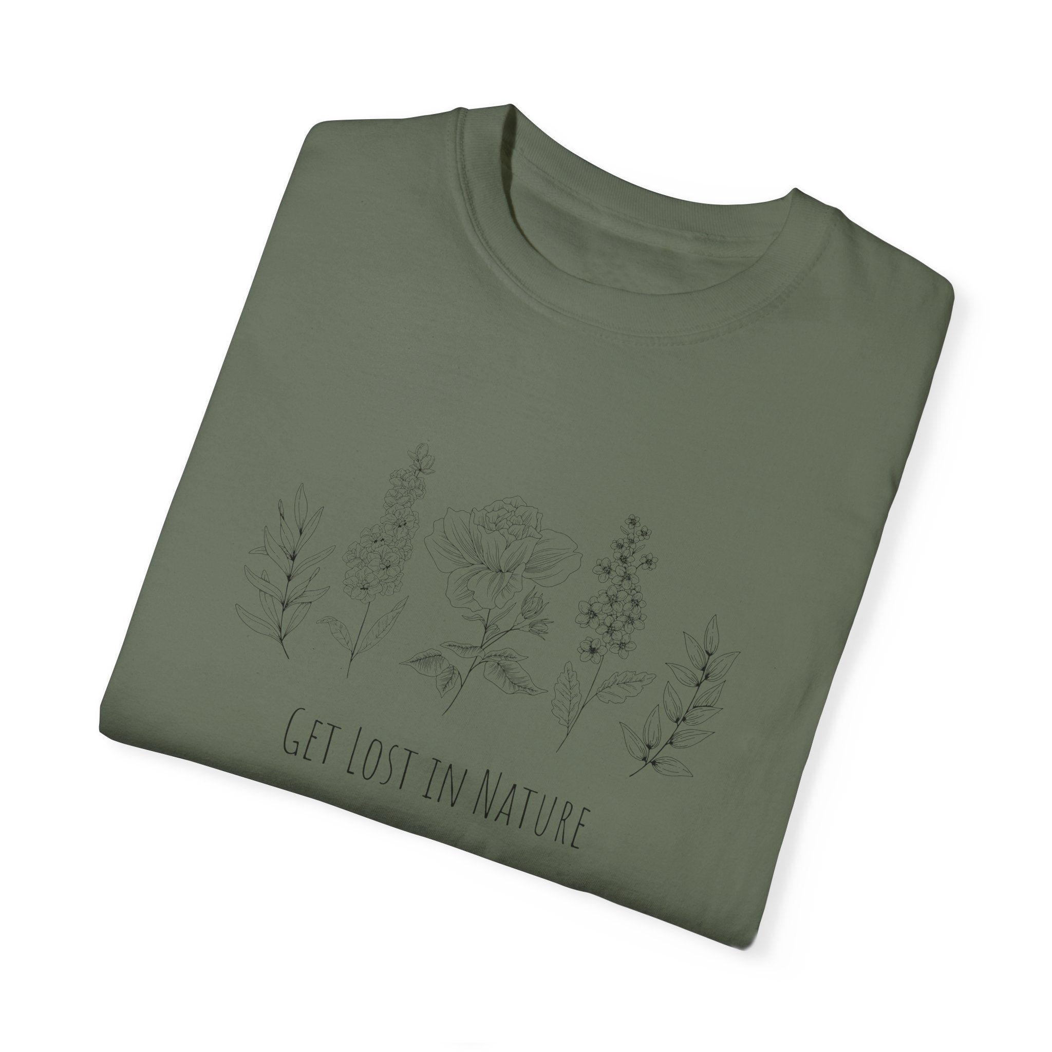 Get Lost in Nature Vintage Cotton Tshirt - 100% Cotton