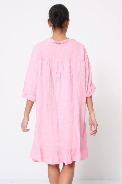 Short legnth 100% Linen Dress - Linen Dress for Women - Summer Dress in Linen Fabric - Flax Dress
