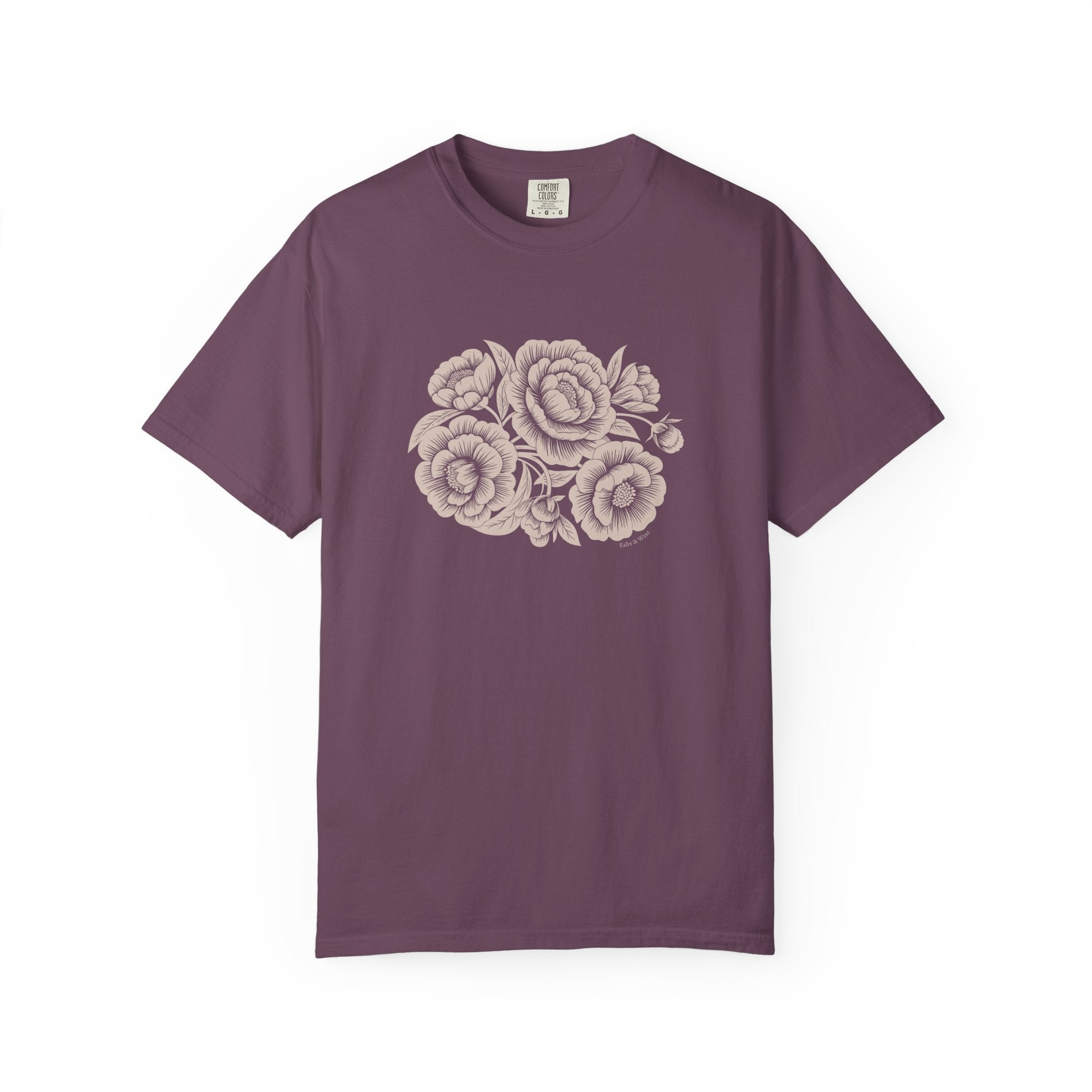 Peonies TShirt - 100% Cotton Unisex