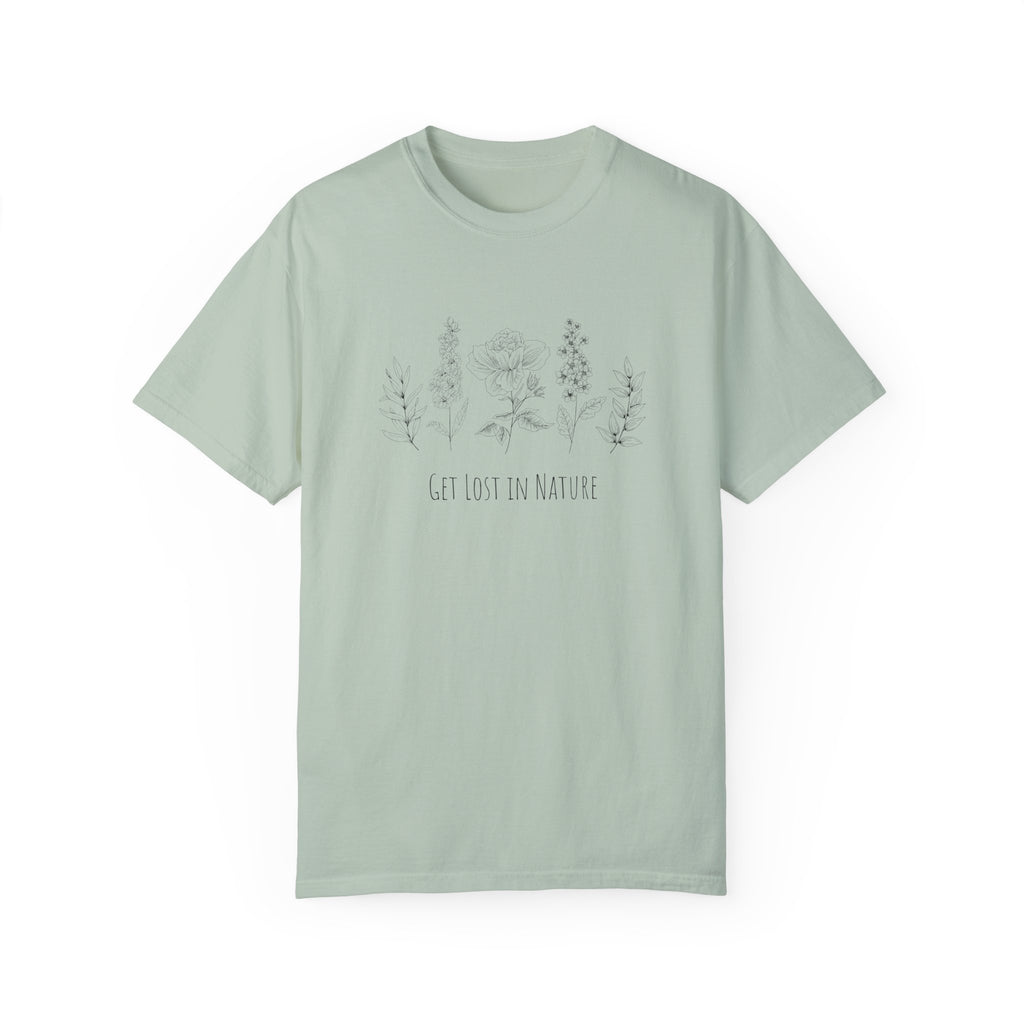 Get Lost in Nature Vintage Cotton Tshirt - 100% Cotton