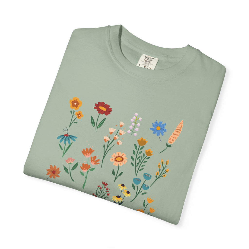 Wildflower Vintage Cotton Tshirt - 100% Cotton