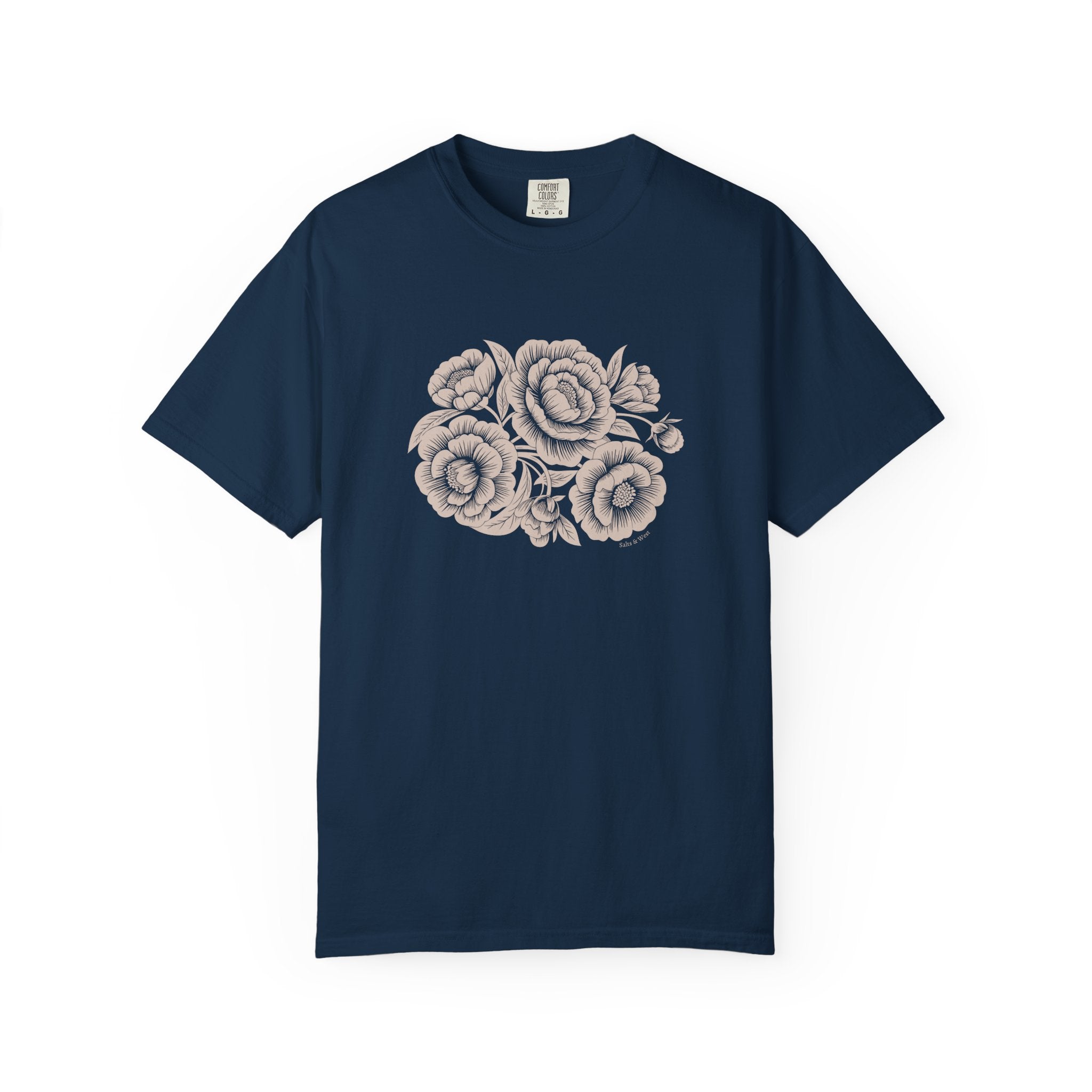 Peonies TShirt - 100% Cotton Unisex
