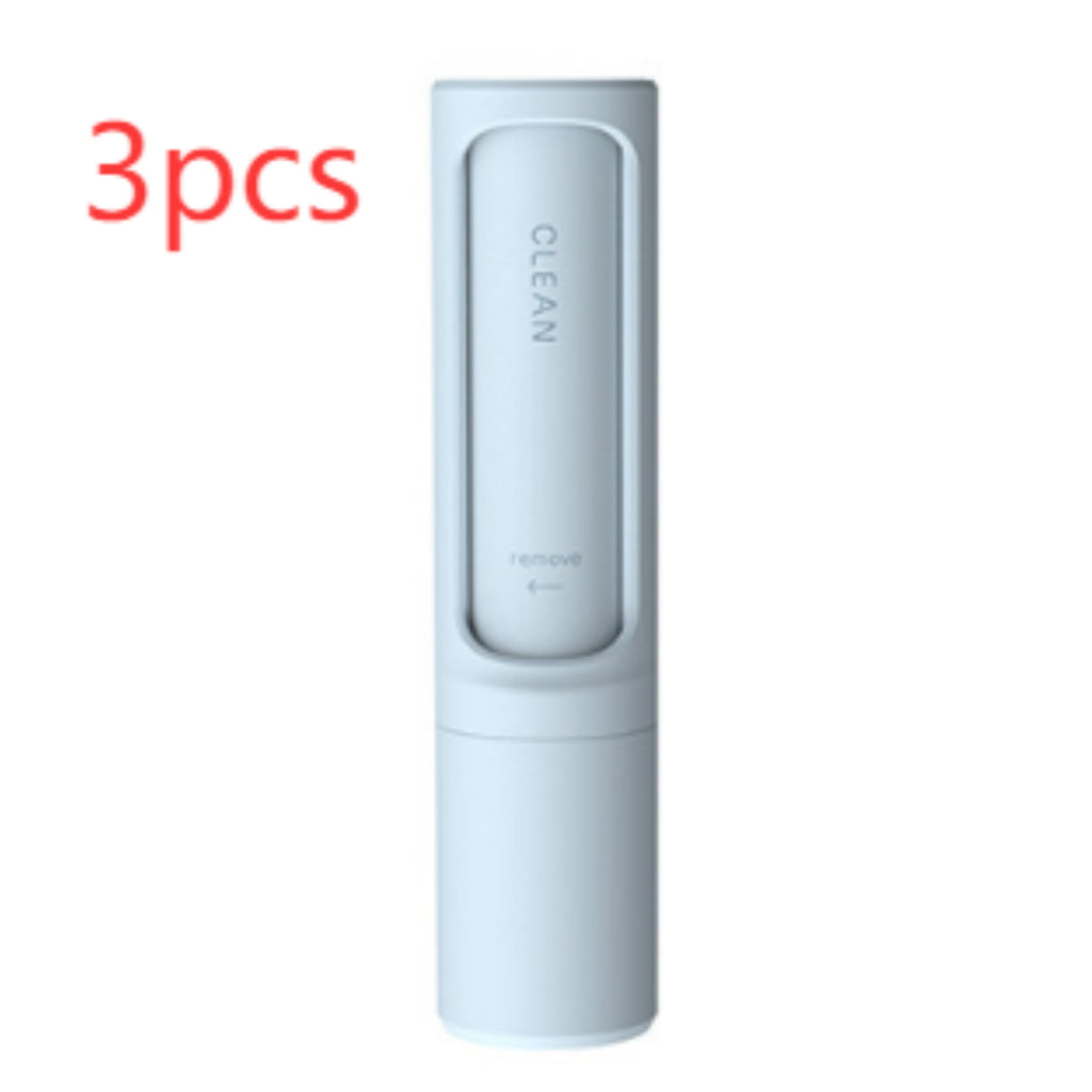 2-1 Reusable Pet Hair Remover Brush Lint Roller Portable Effective Self Cleaning Tool for Cat Dog Fur Hair Dust Removal Brush