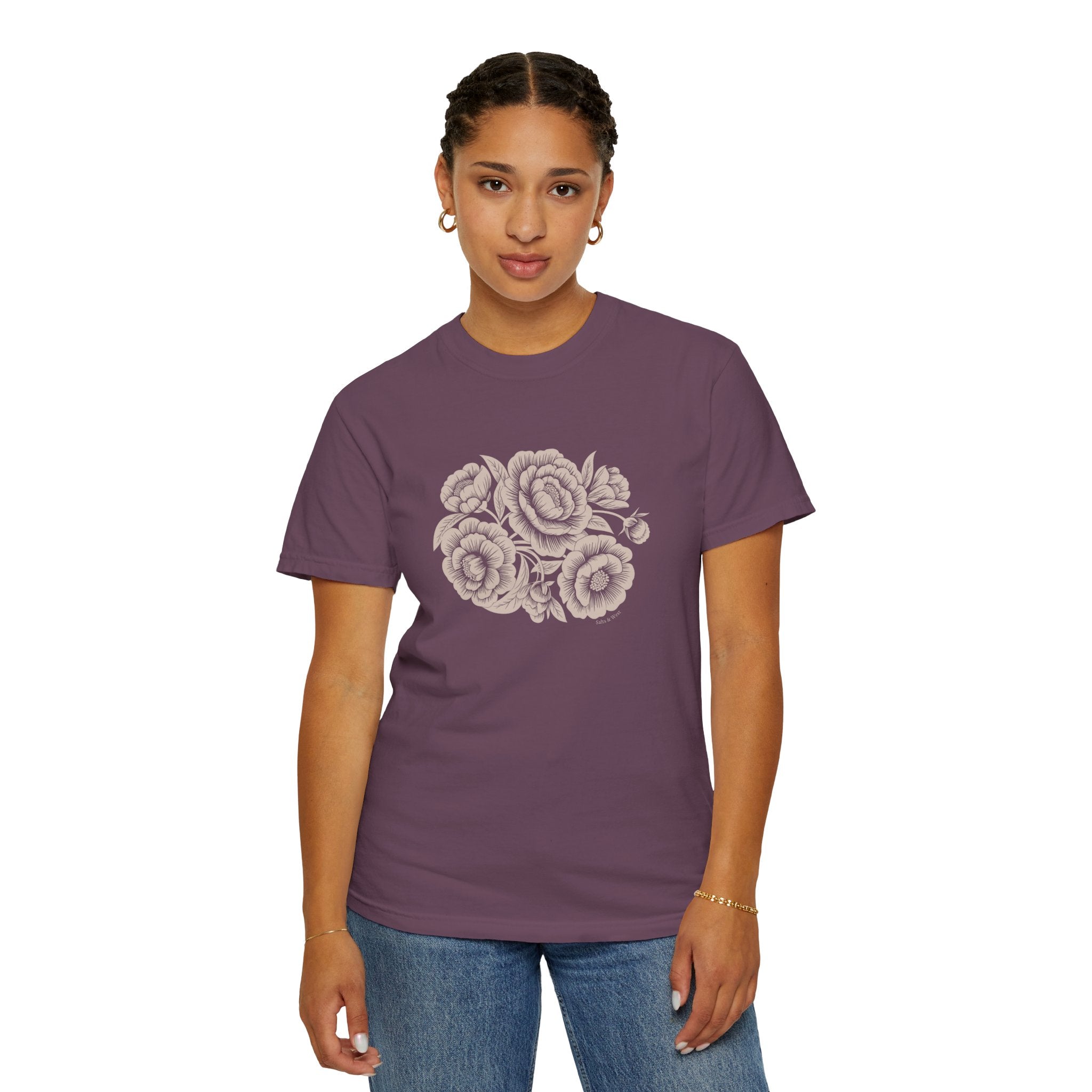 Peonies TShirt - 100% Cotton Unisex