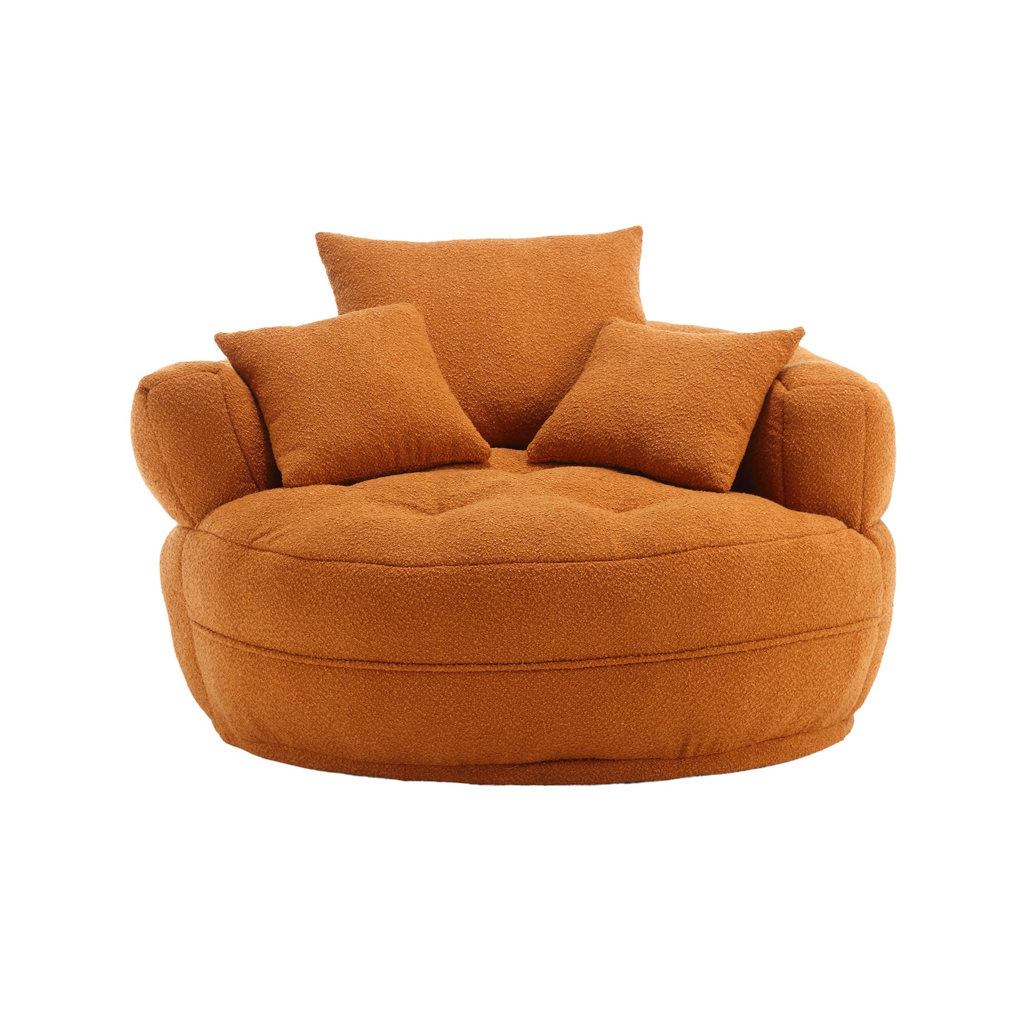 Chenille Sponge single sofa,No Assembly Required,Fluffy Modern Sleeper