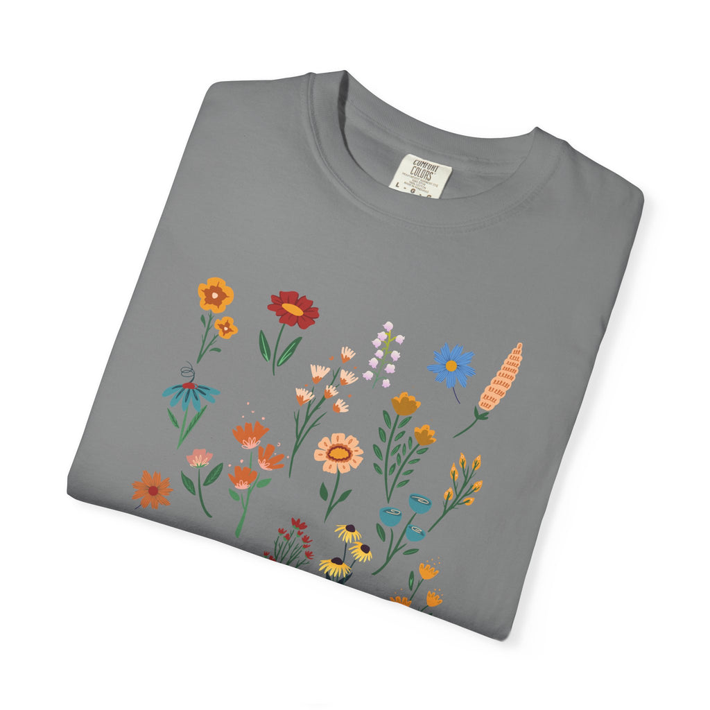 Wildflower Vintage Cotton Tshirt - 100% Cotton