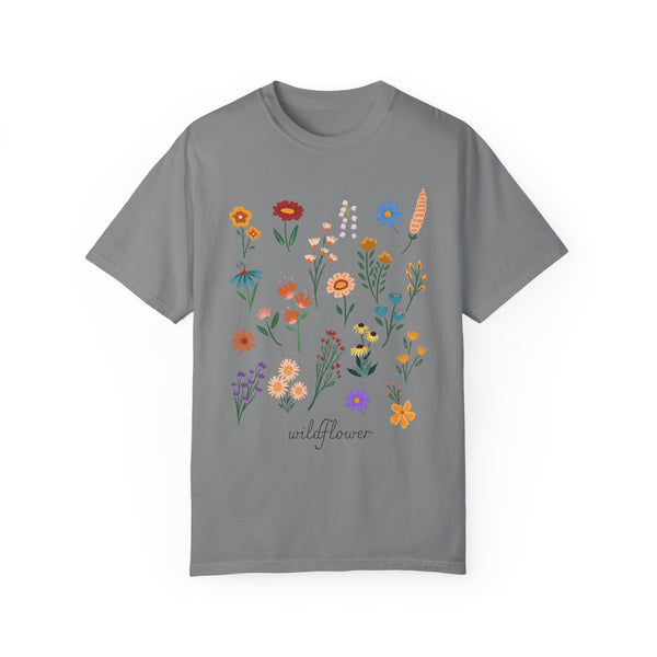 Wildflower Vintage Cotton Tshirt - 100% Cotton