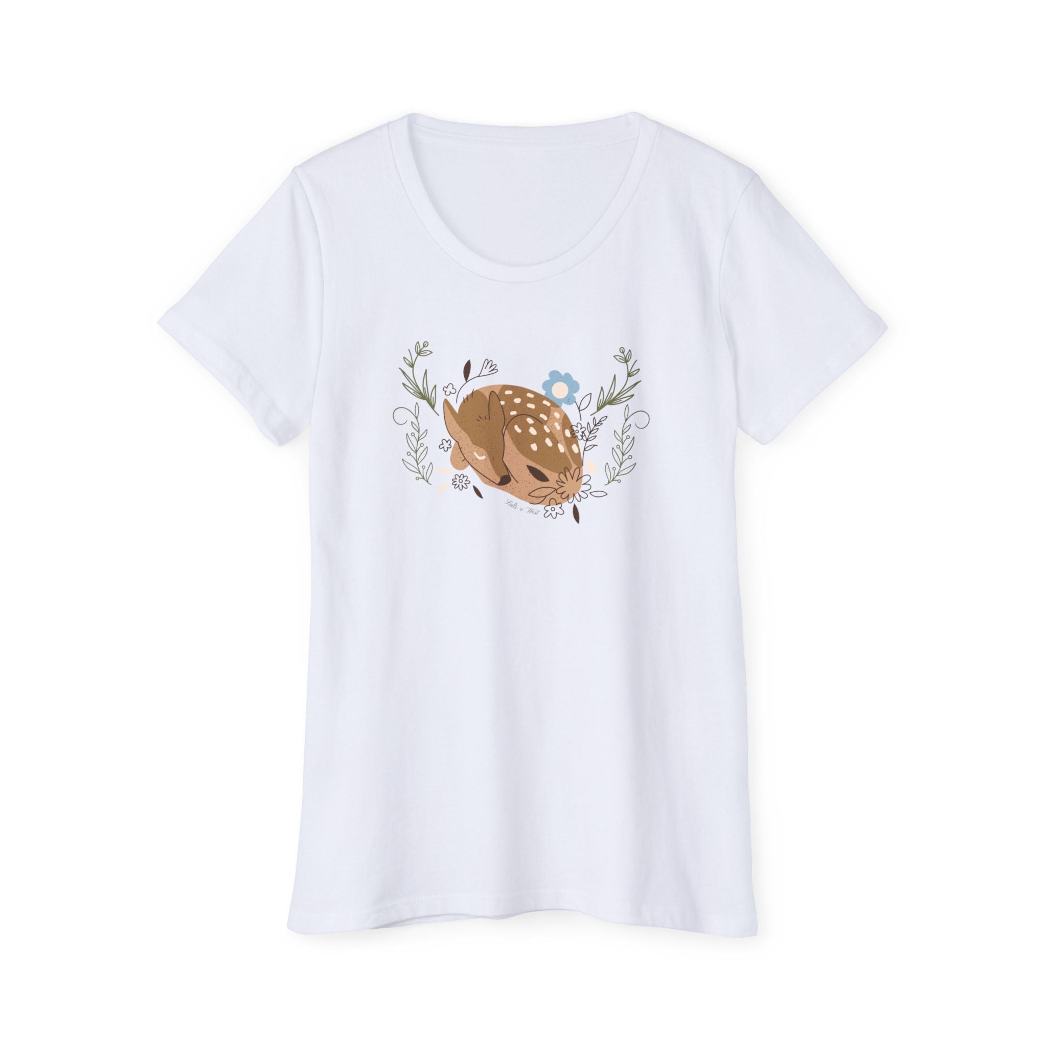 Yes Deer Womens Organic T Shirt
