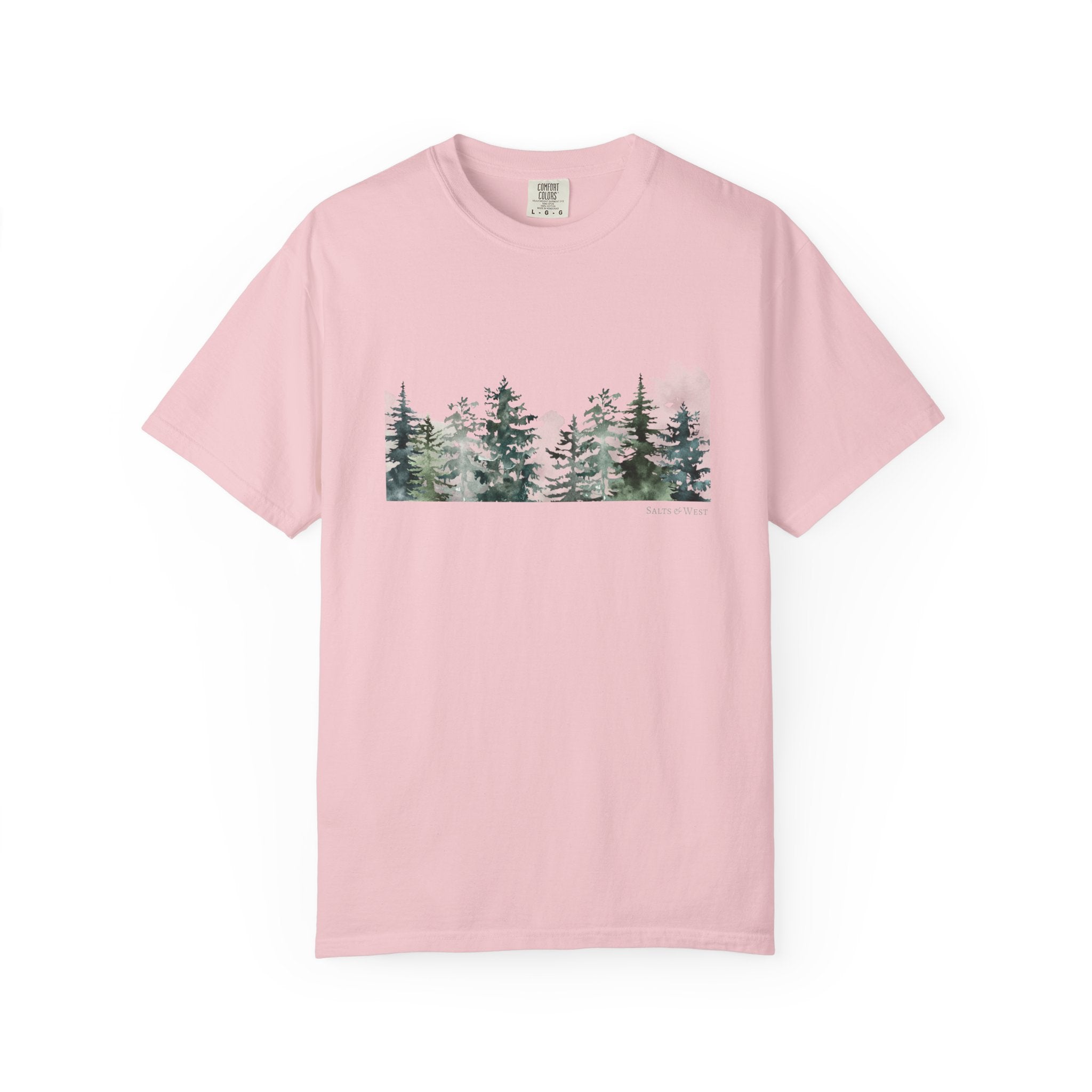 Misty Trees T Shirt - 100% Cotton