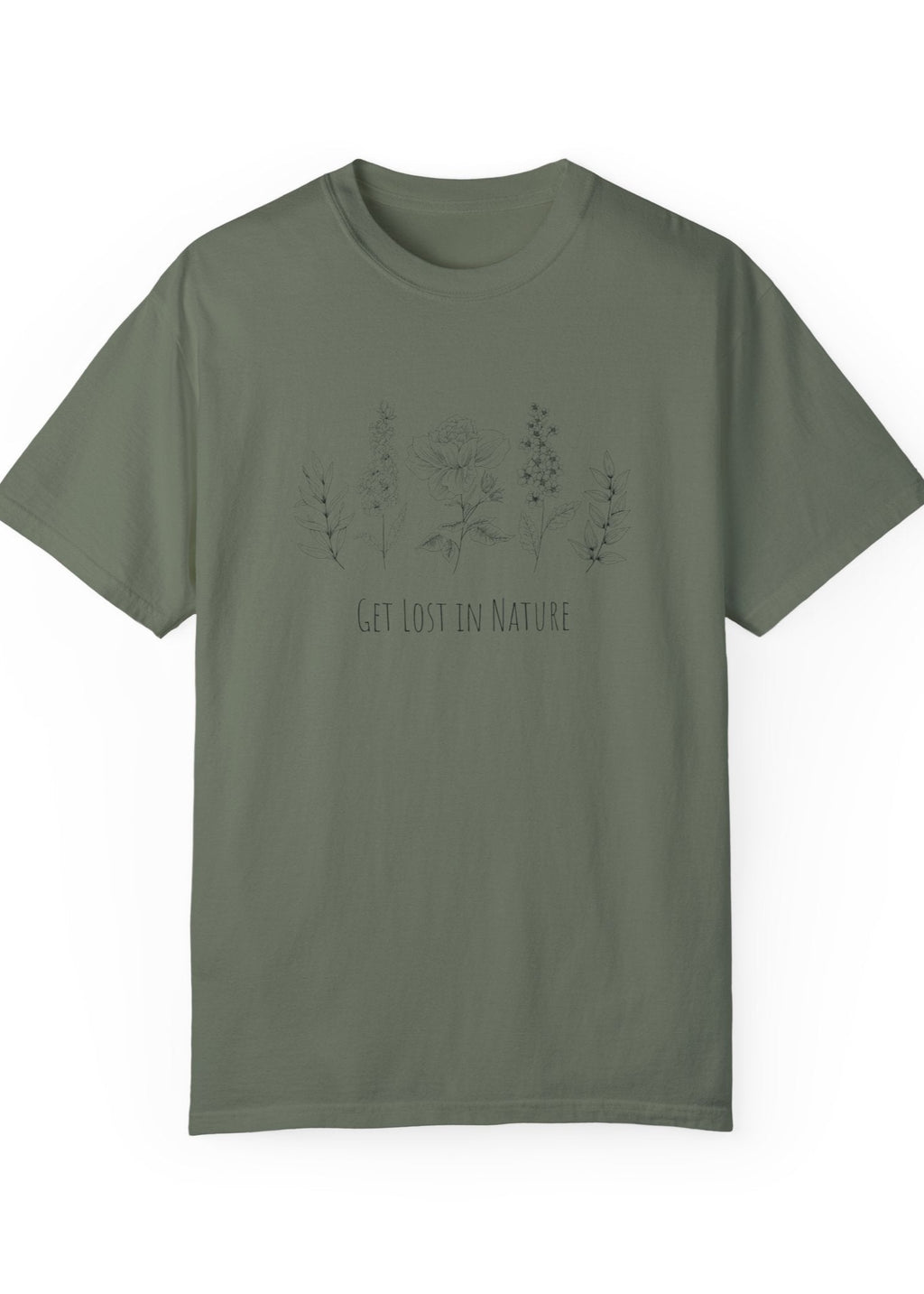 Printed tshirt - get lost in nature 