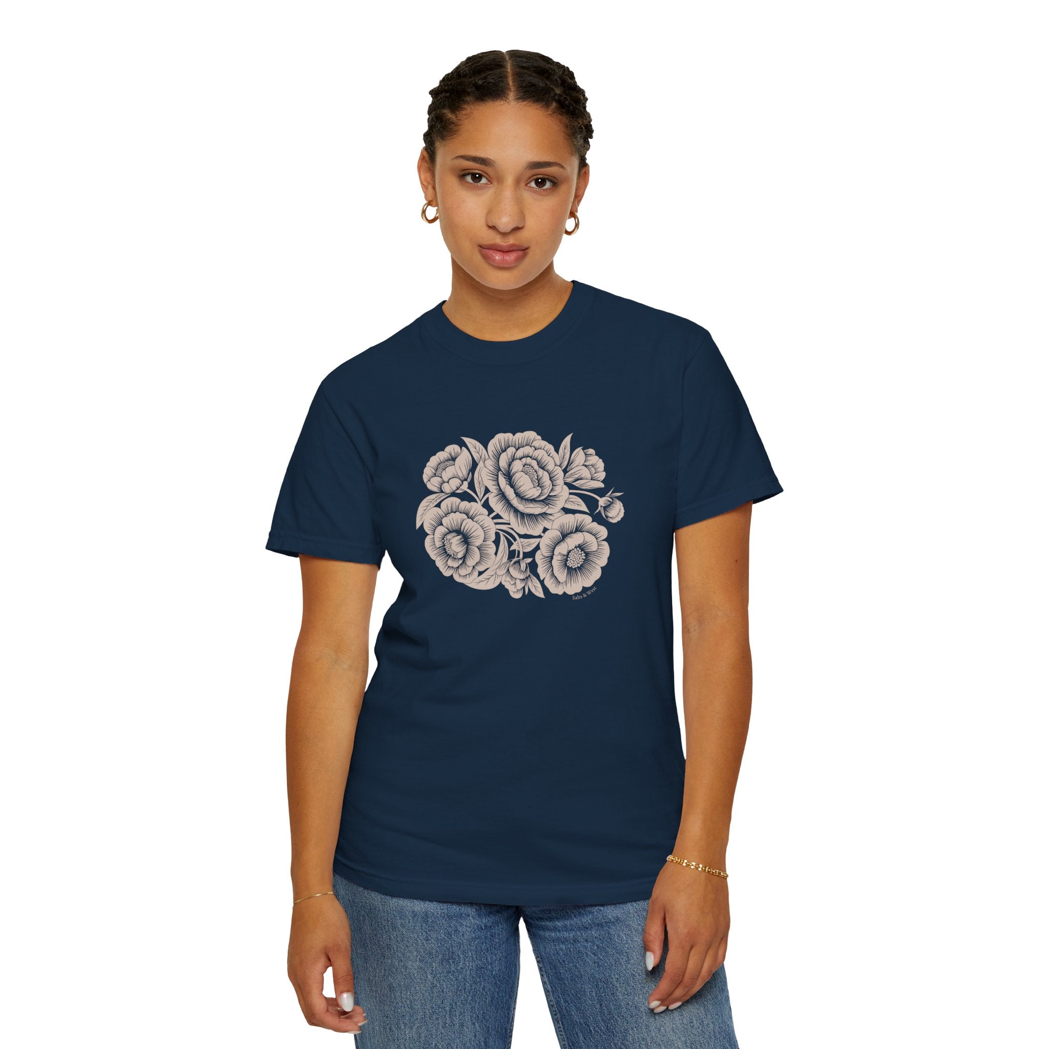 Peonies TShirt - 100% Cotton Unisex