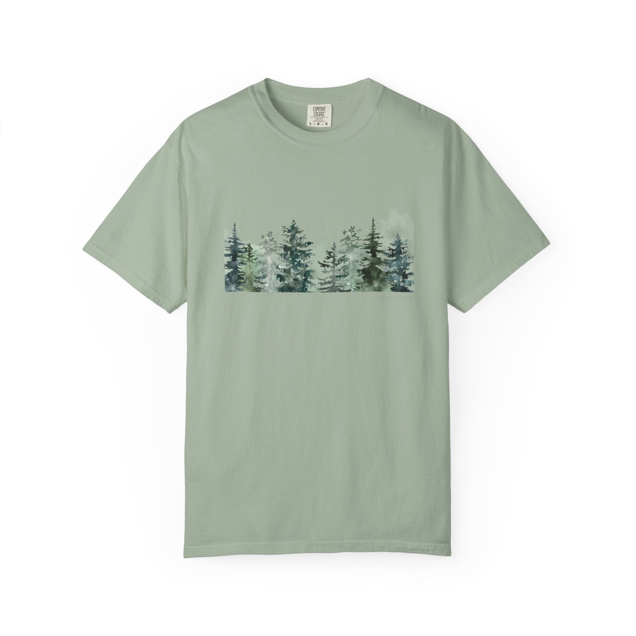 Misty Trees T Shirt - 100% Cotton
