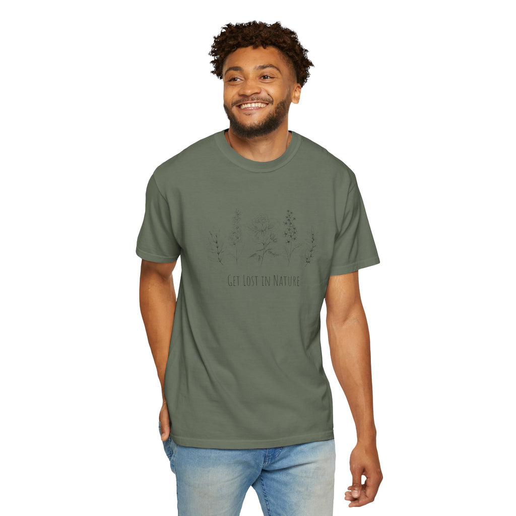 Get Lost in Nature Vintage Cotton Tshirt - 100% Cotton