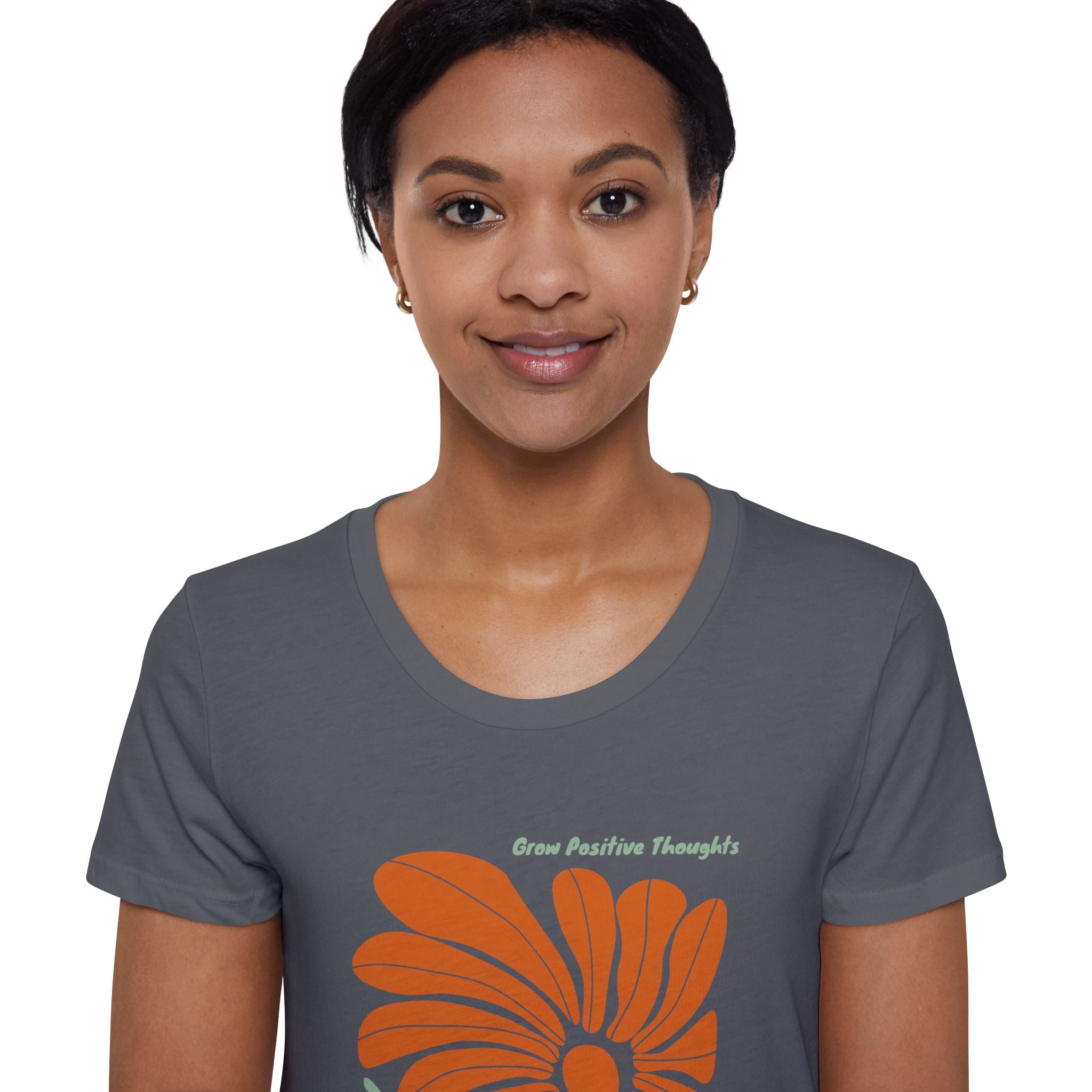 Grow Postitive Thoughts Womens Organic TShirt