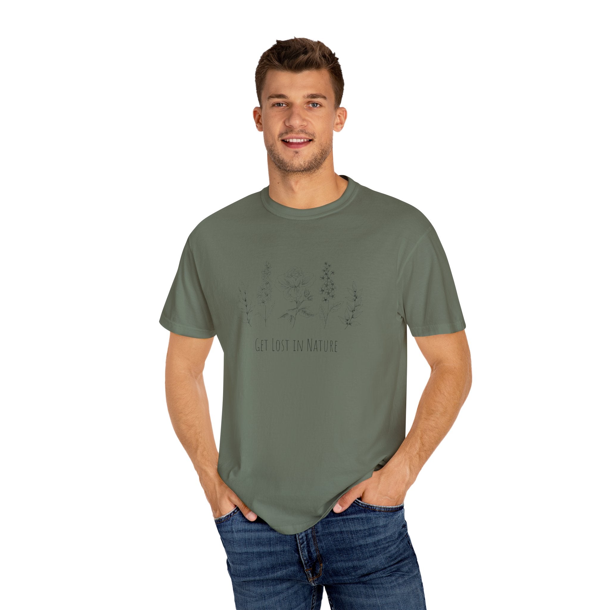 Get Lost in Nature Vintage Cotton Tshirt - 100% Cotton