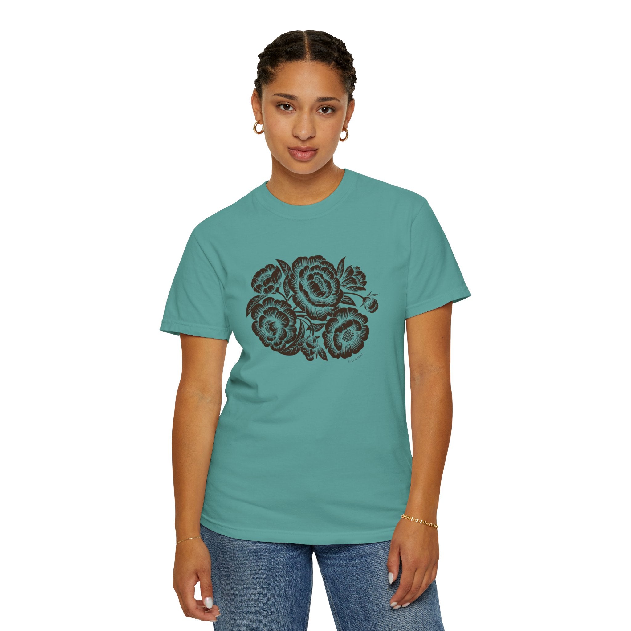 Peonies TShirt - 100% Cotton Unisex