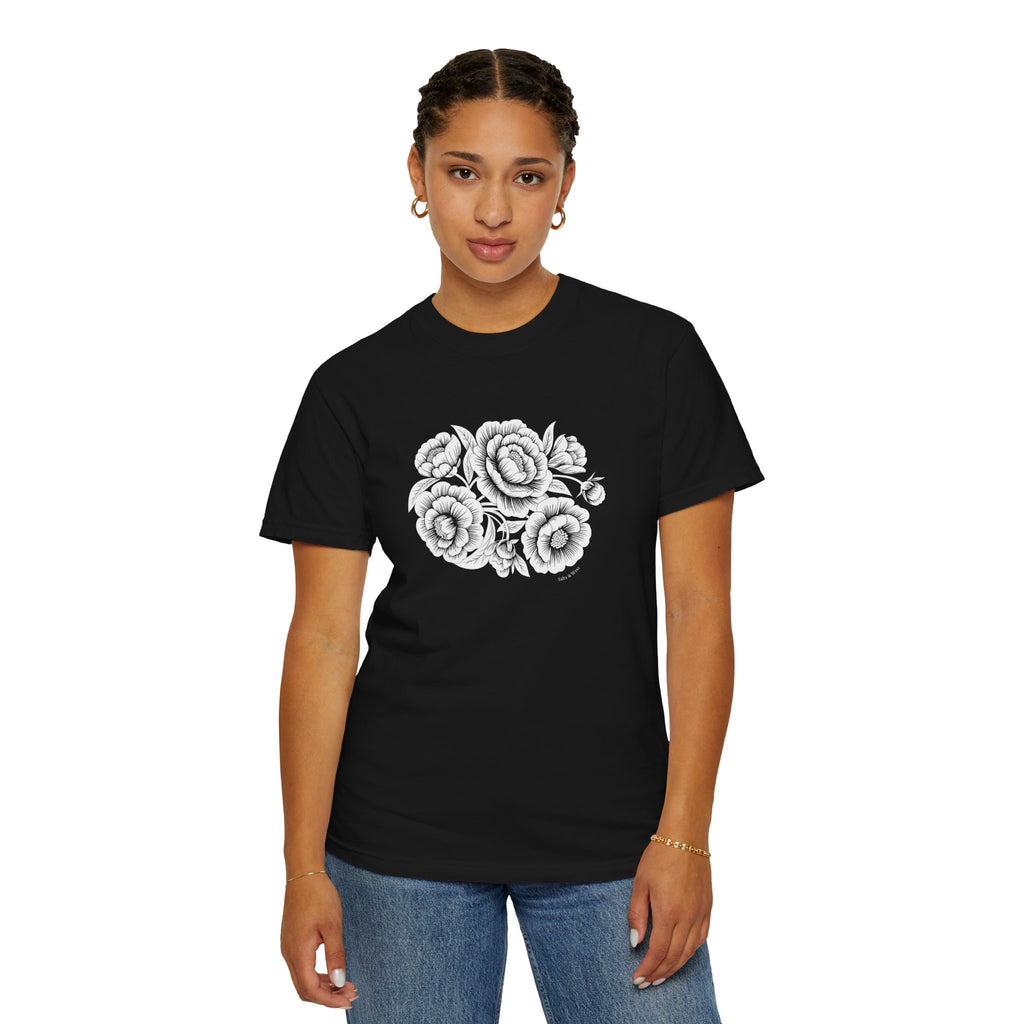 Peonies TShirt - 100% Cotton Unisex