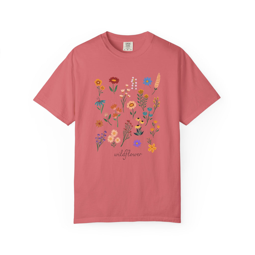 Wildflower Vintage Cotton Tshirt - 100% Cotton