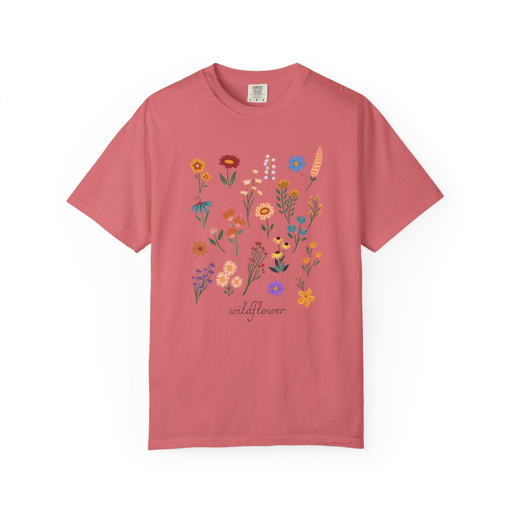 Wildflower Vintage Cotton Tshirt - 100% Cotton