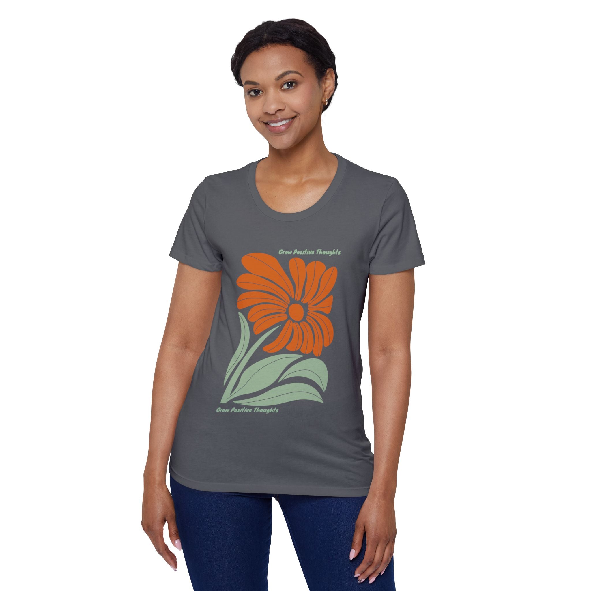Grow Postitive Thoughts Womens Organic TShirt