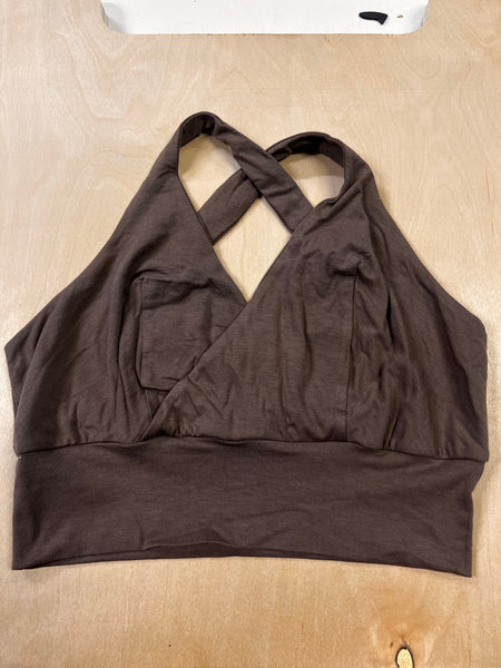 Crossed Strap Bamboo Bra - Medium Light support