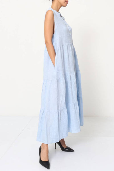 100% Linen Dress - Loose Flowy Linen Dress - Linen Dress for Women - Sleeveless Dress