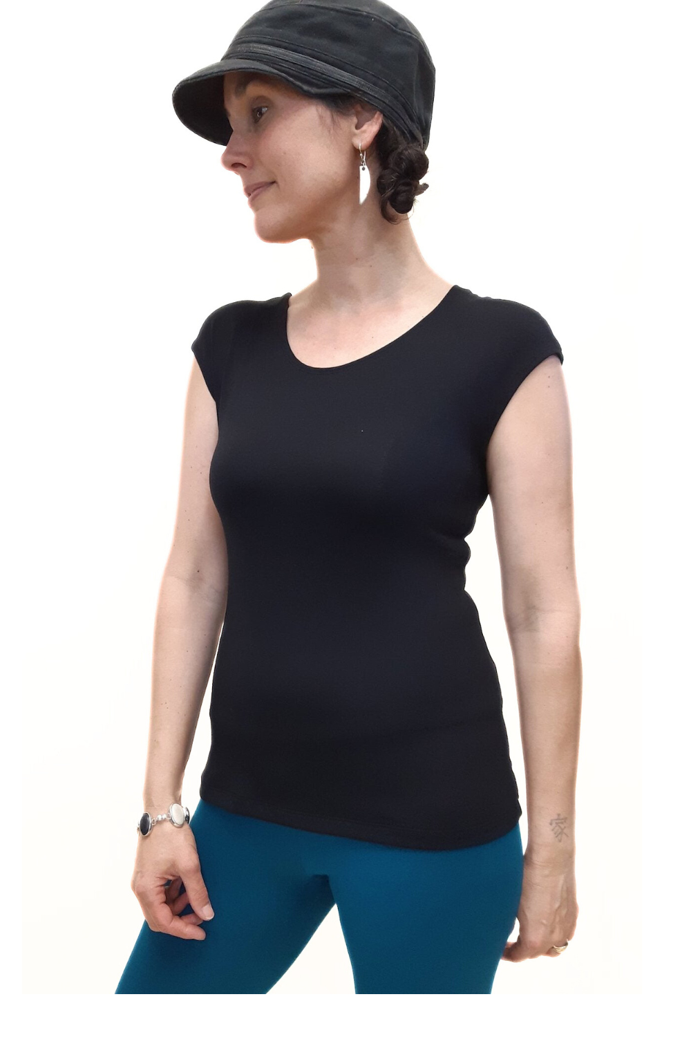 Bamboo Cap Sleeve T-Shirt