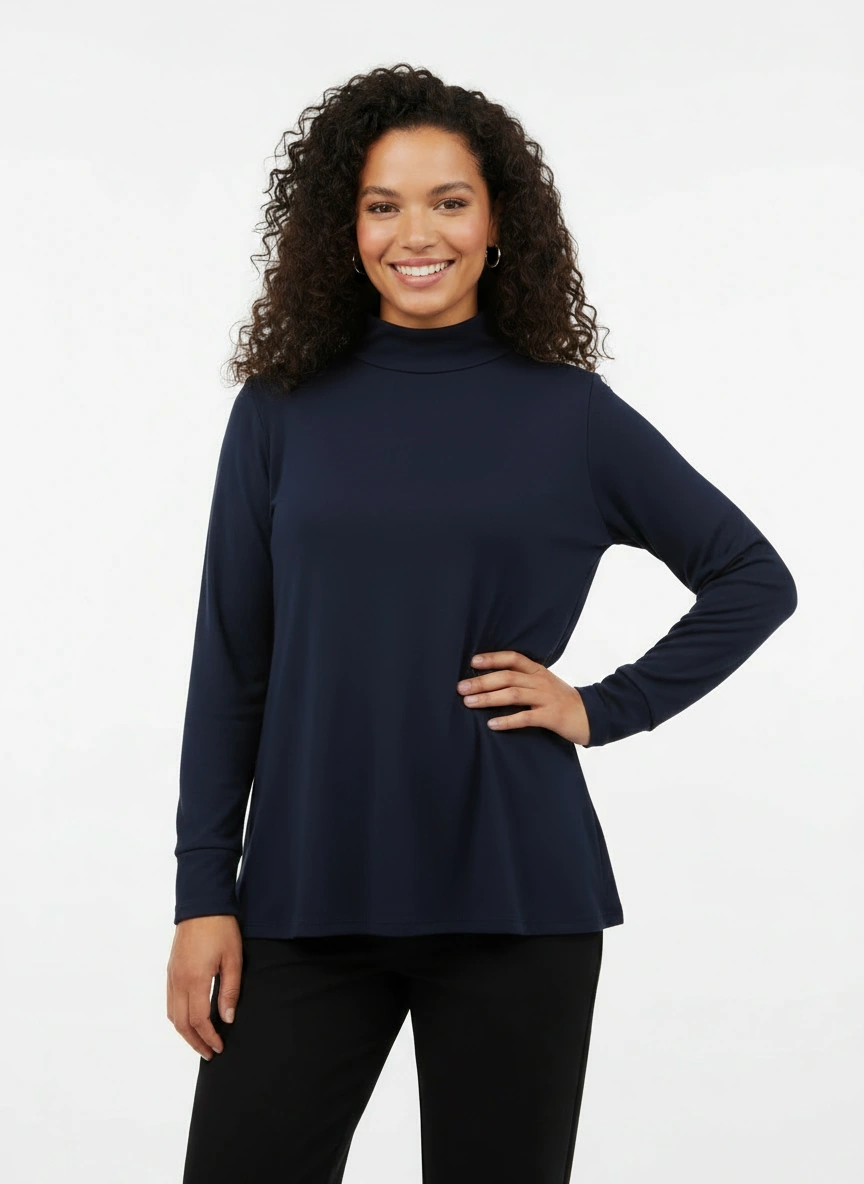 Turtleneck TENCEL™ Merino Wool Sweater