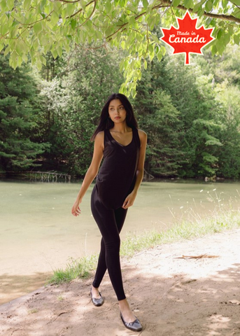 Bamboo tank top made in Canada