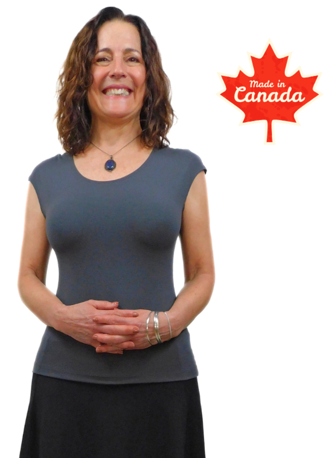 Tencel Clothing - Made in Canada Clothing - Cap Sleeve Top T-Shirt