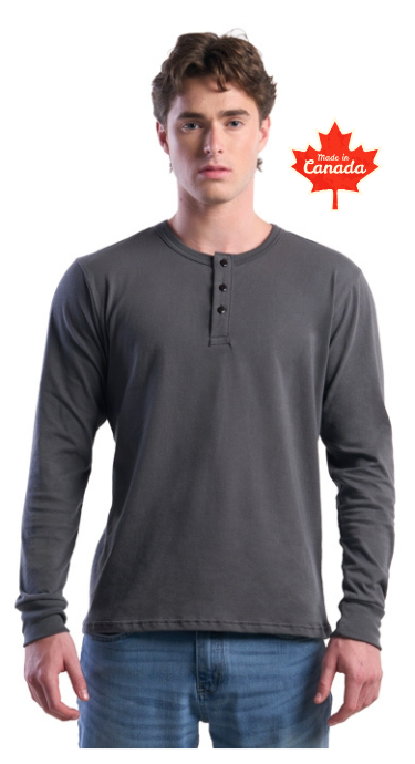 100% Organic Cotton Henley - Unisex