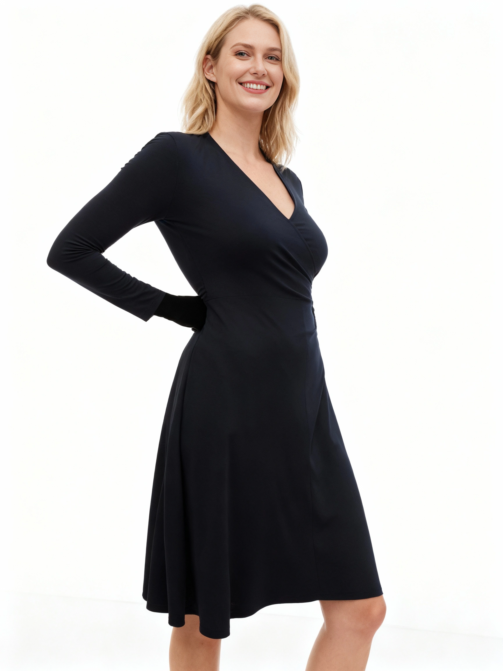 TENCEL Clothing Wrap Dress
