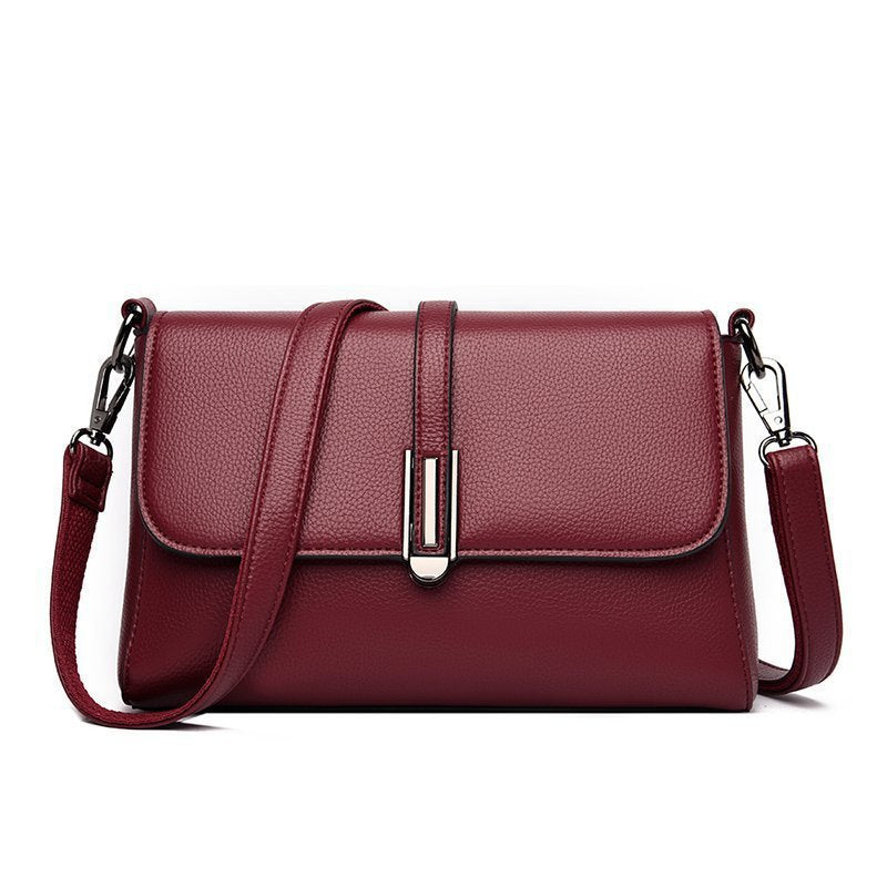 Casual PU Microfiber Leather Single Shoulder Crossbody Bag
