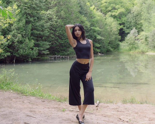 Crop Bamboo Tank Top - Made in Canada Clothing