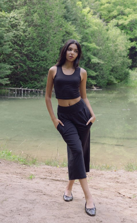 Crop Bamboo Tank Top - Made in Canada Clothing