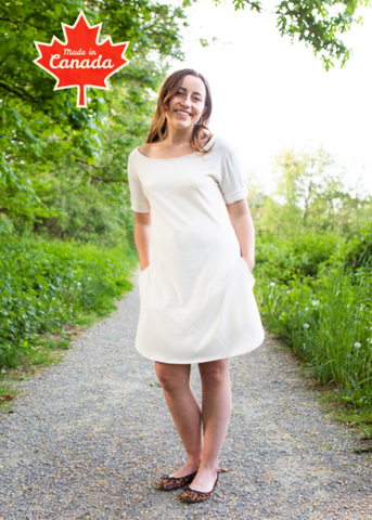 bamboo tunic dress - made in canada clothing