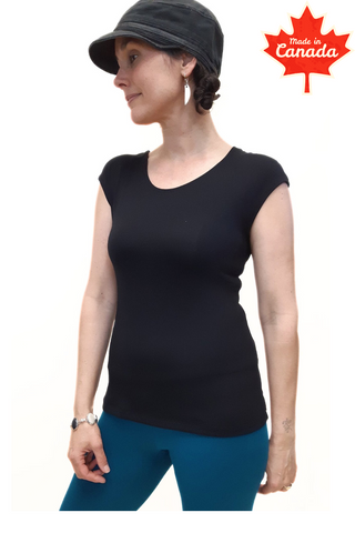 Bamboo Cap Sleeve T-Shirt