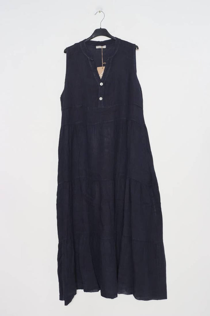 100% Linen Dress - Loose Flowy Linen Dress - Linen Dress for Women - Sleeveless Dress