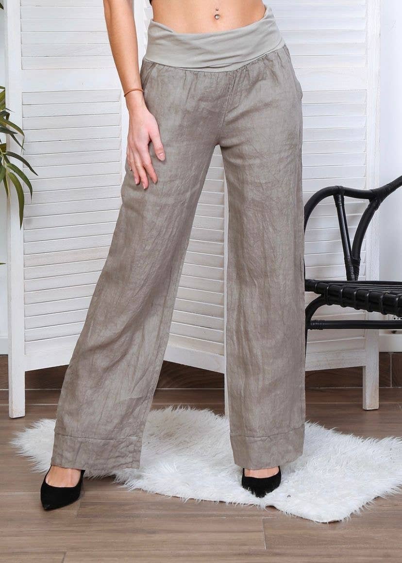 Linen pants for women - 100% pure linen clothing