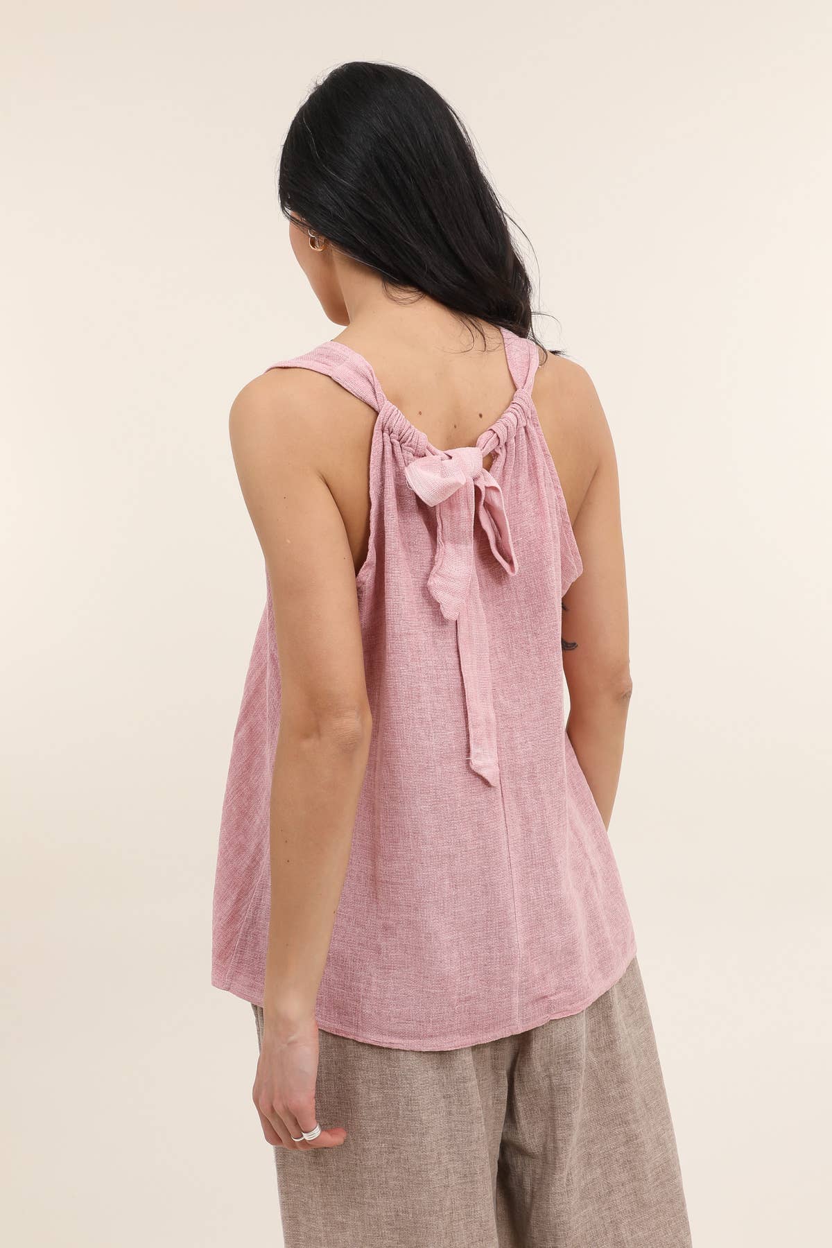 Linen Blend Tank Top